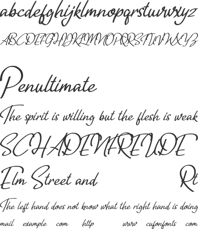 Tripolitania Handwritten (FREE) font preview