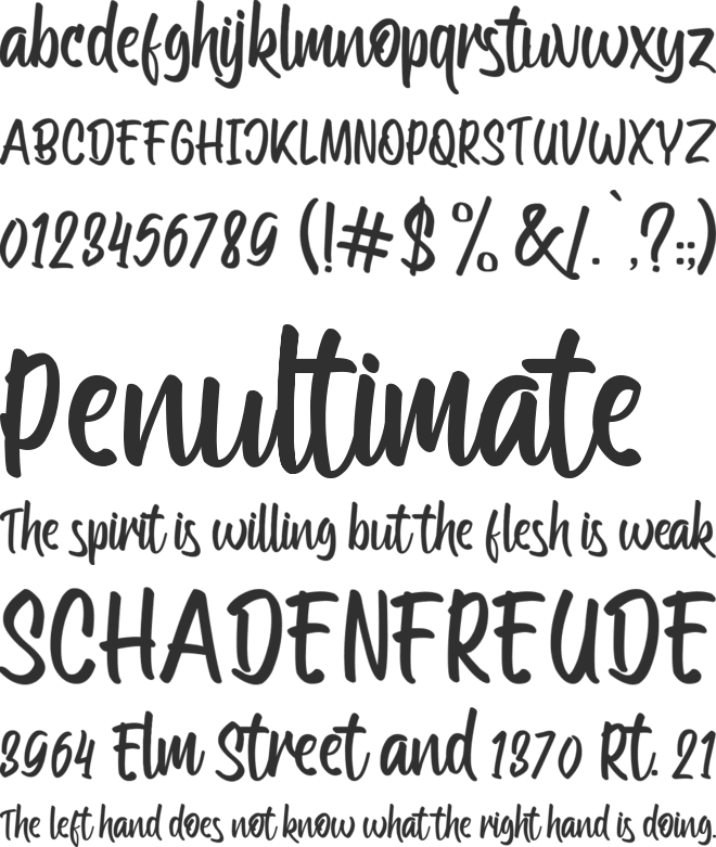 Streetwalker Script (FREE PERSO font preview