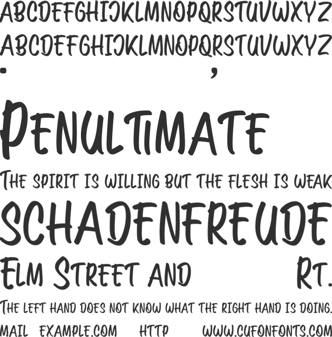 Streetwalker Caps (FREE PERSONA font preview