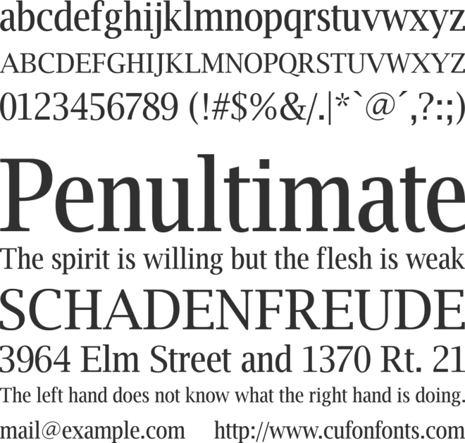 Luxi Serif font preview