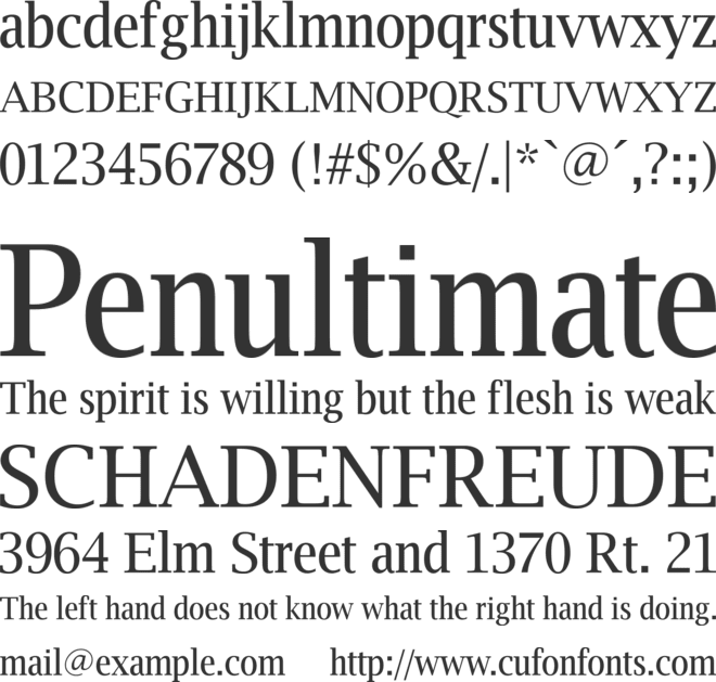 Luxi Serif font preview