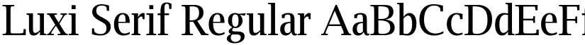 Luxi Serif Regular font