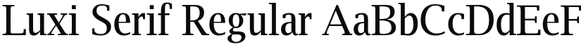 Luxi Serif font download