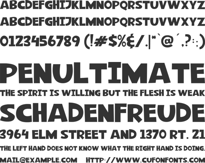 Banana Island font preview