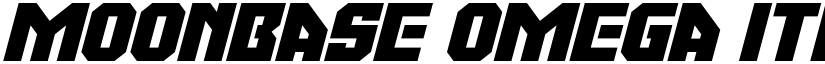 Moonbase Omega Italic font