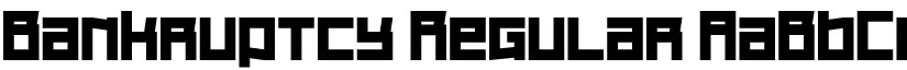 Bankruptcy Regular font