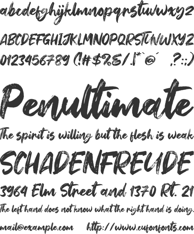 Hey October font preview