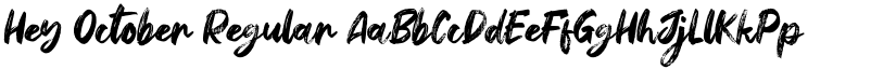 Hey October Regular font