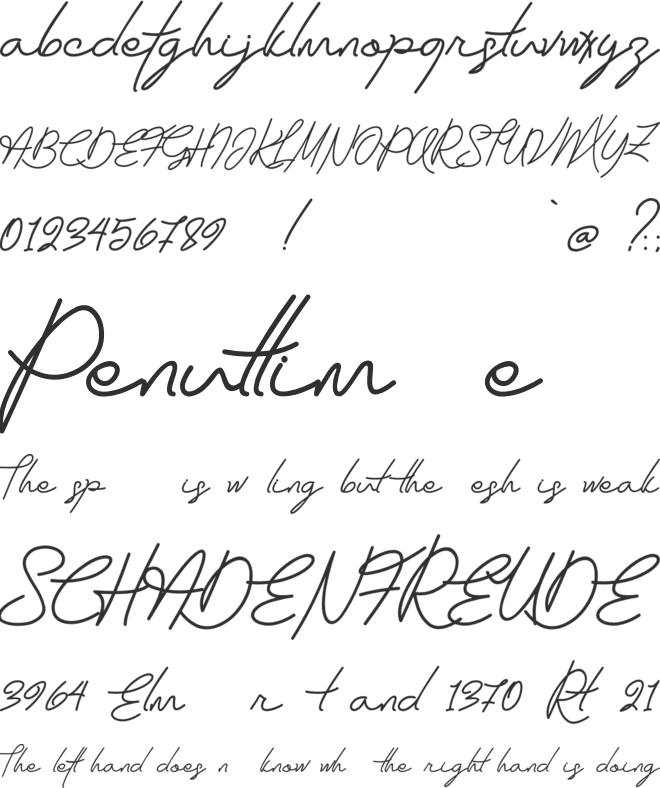 Raflesia font preview