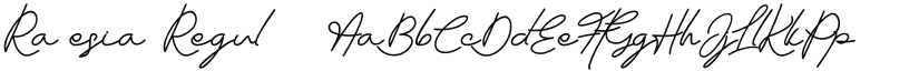 Raflesia Regular font
