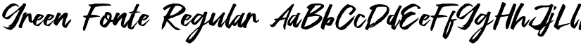 Green Fonte Regular font