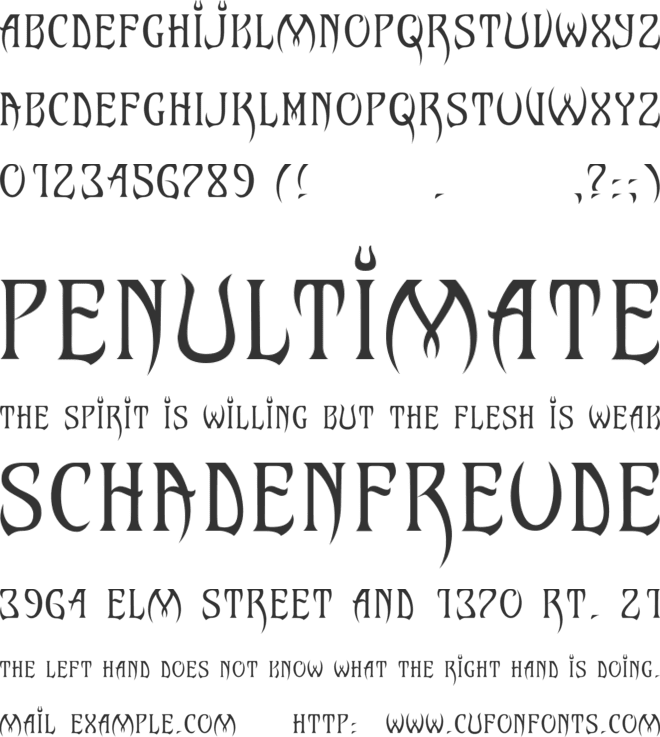 wickedqueen font preview