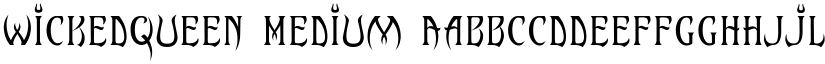 wickedqueen Medium font