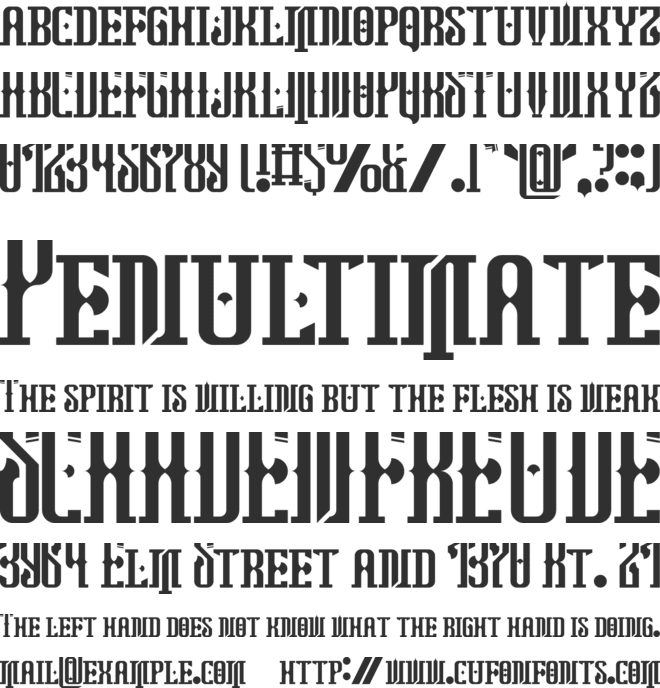 Halberdia Plain font preview