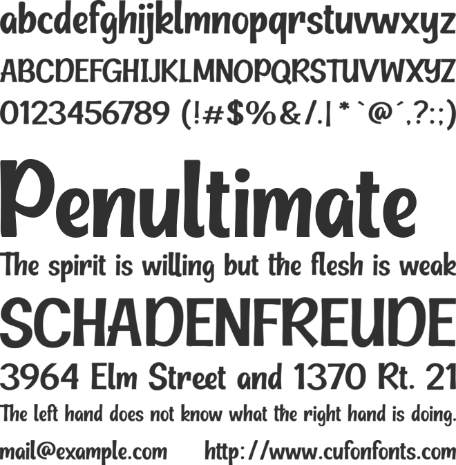 Summit Attack font preview