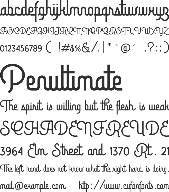Brotherline font preview