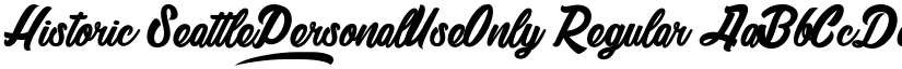 Historic Seattle_PersonalUseOnly Regular font