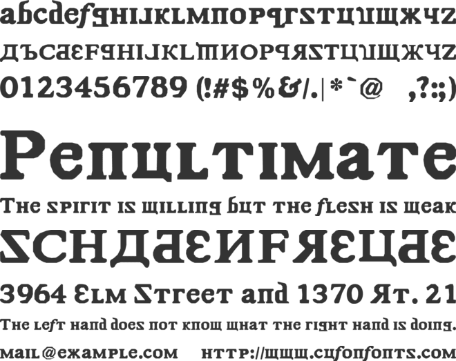 Kremlin Comrade font preview