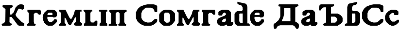 Kremlin Comrade font