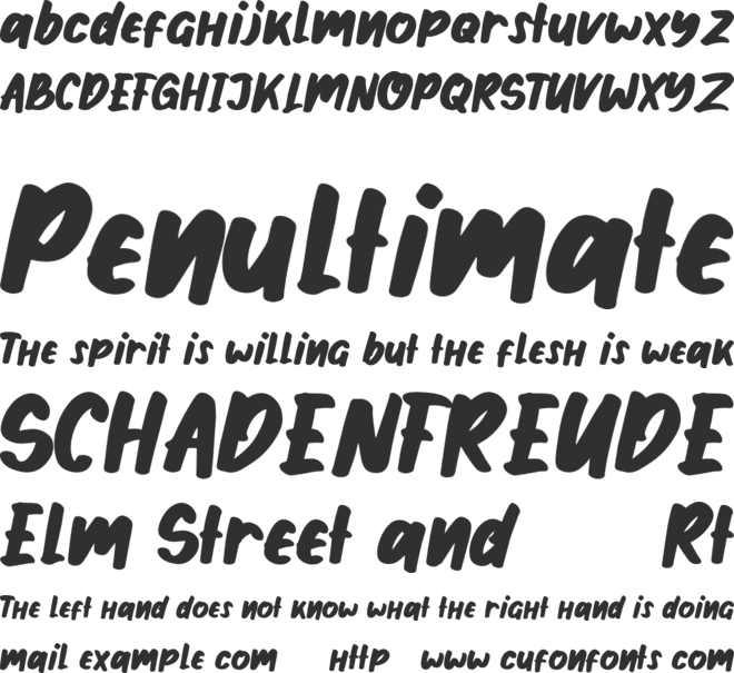 Gibson walsh font preview