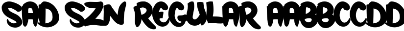 Sad Szn Regular font