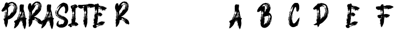 PARASITE Regular font