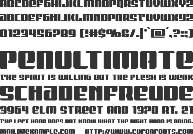 Nicomedia font preview