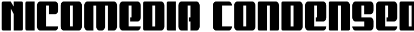 Nicomedia Condensed Condensed font