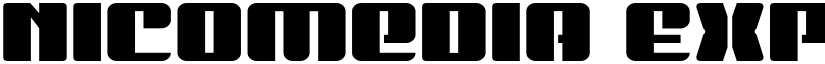 Nicomedia Expanded Expanded font