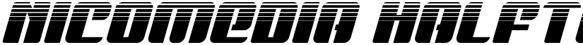 Nicomedia Halftone Italic Italic font
