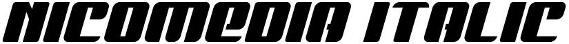 Nicomedia Italic Italic font