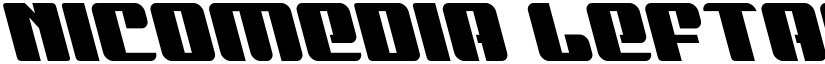 Nicomedia Leftalic Italic font