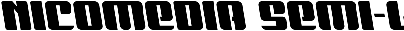 Nicomedia Semi-Leftalic Regular font