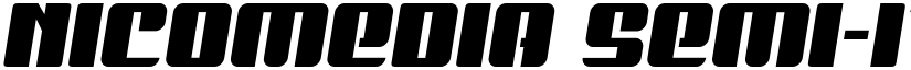 Nicomedia Semi-Italic Semi-Italic font