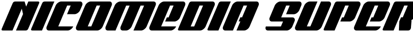 Nicomedia Super-Italic Italic font