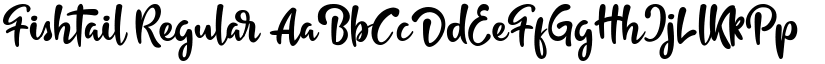 Fishtail Regular font