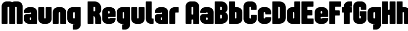 Maung Regular font