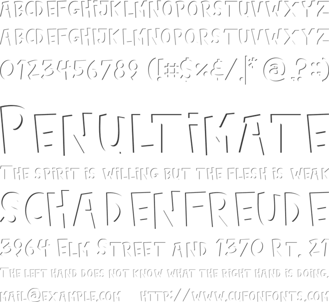 Baby Monsta Inner font preview