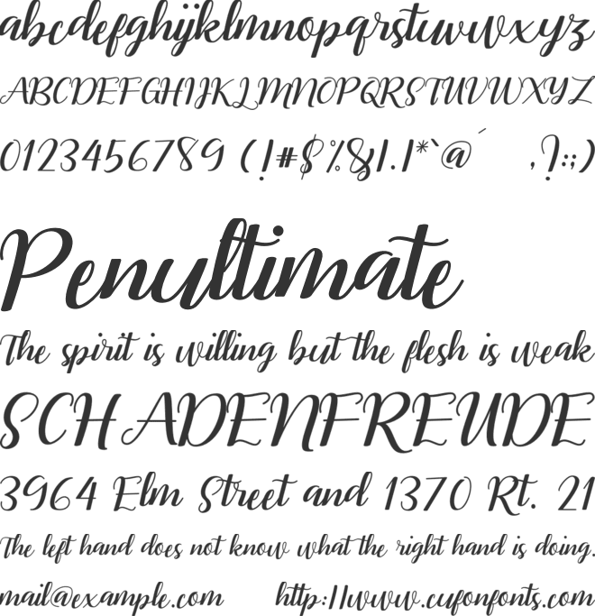 RememberYou font preview
