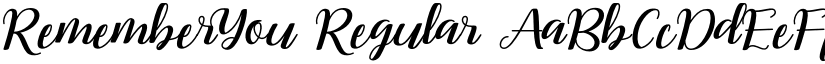 RememberYou font download