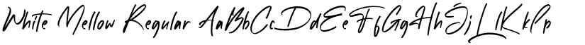 White Mellow Regular font
