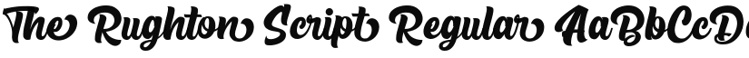 The Rughton Script Regular font