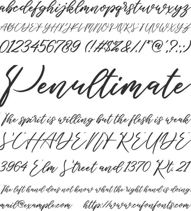 teeny tiny font preview