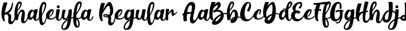 Khaleiyfa Regular font