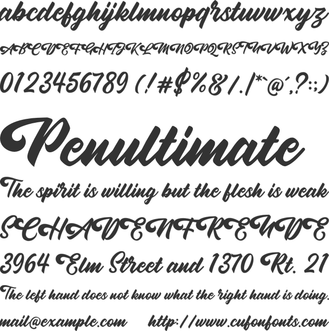 Oatlander font preview