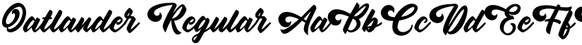 Oatlander Regular font