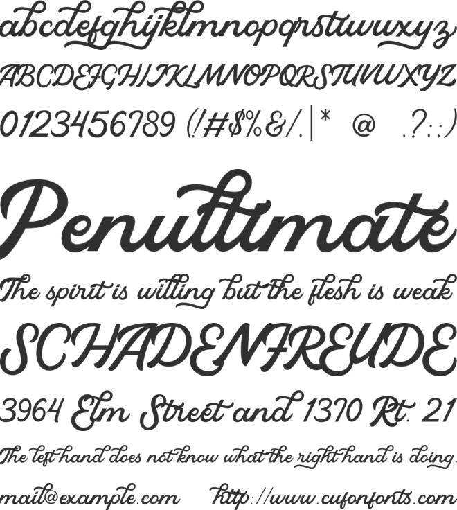 Hey Monday font preview