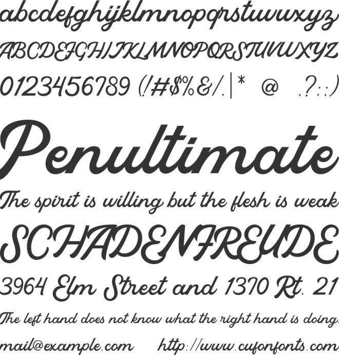 Hey Monday font preview