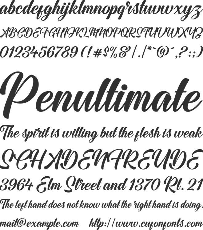 Jodie Garland font preview