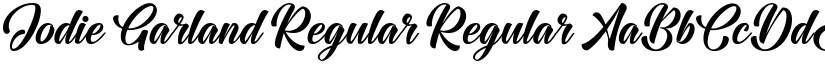Jodie Garland Regular Regular font